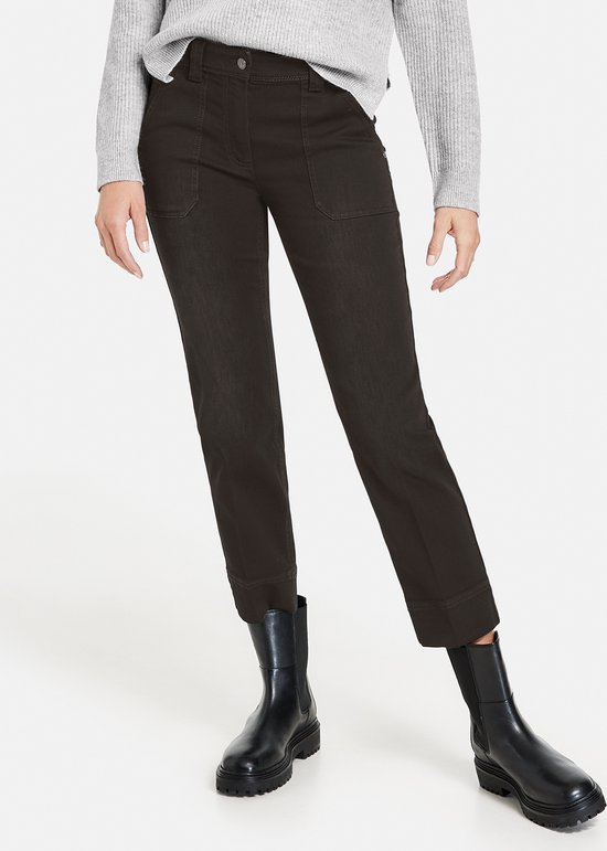 GERRY WEBER Dames 7/8-jeans straight fit Black Black Denim-42 | bol.com
