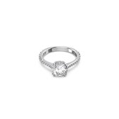 Swarovski Constella Dames Ring Metaal - Zilverkleurig - 18.00 mm / maat 57