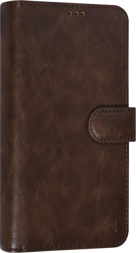 UNIQ Accessoire Marron Foncé iPhone 14 Pro Max Porte-cartes Booktype pour 9 cartes - Fermeture magnétique