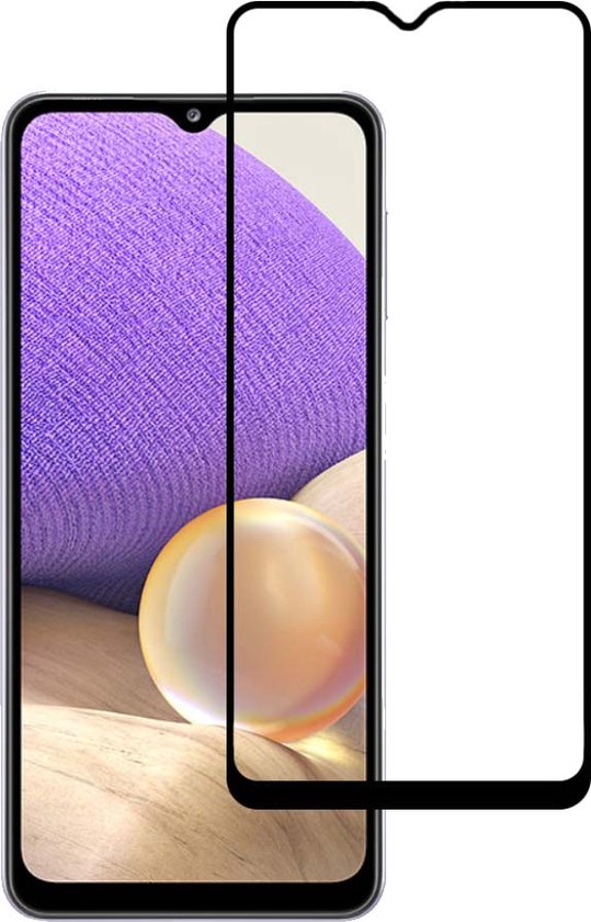 Foto: Smartphonica samsung galaxy a32 5g full cover tempered glass screenprotector van gehard glas met afgeronde hoeken geschikt voor samsung galaxy a32 5g