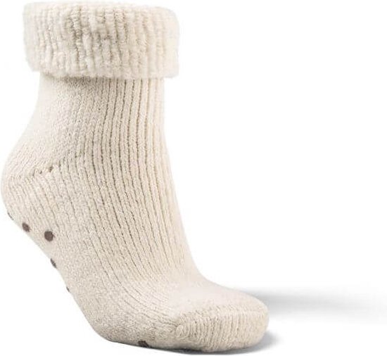 Fellhof antislip sokken maat 39-42 – wit - warme sokken – wollen sokken - pantoffelsokken – ademend – vuilafstotend – zelfreinigend – geurneutraliserend - zacht