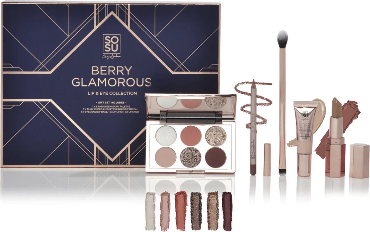 SOSU by SJ - Berry Glamorous Gift Set - Oogschaduwpalette - Geschenkset - Make-up Cadeau