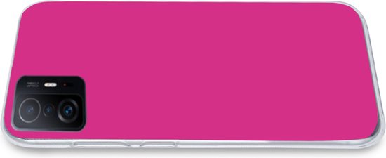 Convient pour coque Xiaomi 11T Pro - Fuchsia - Néon - Couleurs - Coque de téléphone en Siliconen