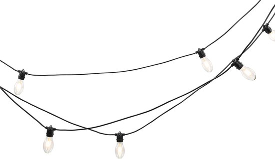 Føro Papaya lichtsnoer extra warm wit - klein - set van 10 meter met 10 led-lampen
