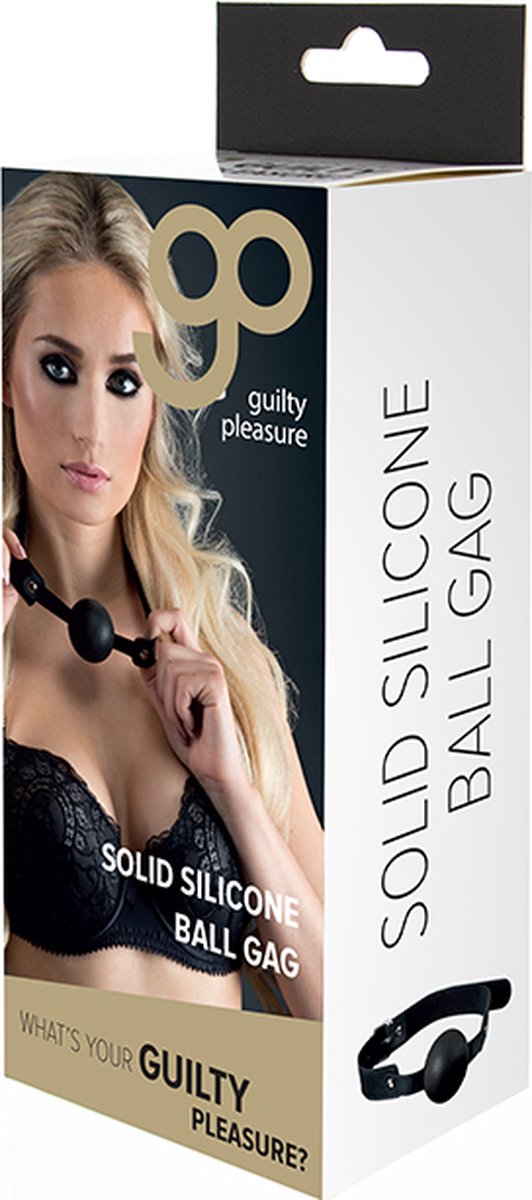Goedkoopste Gp Solid Silicone Ball Gag Black