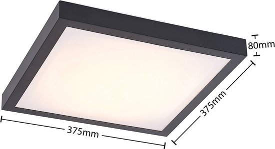 Lindby LED plafondlamp Yareli, goud, metaal, 70cm
