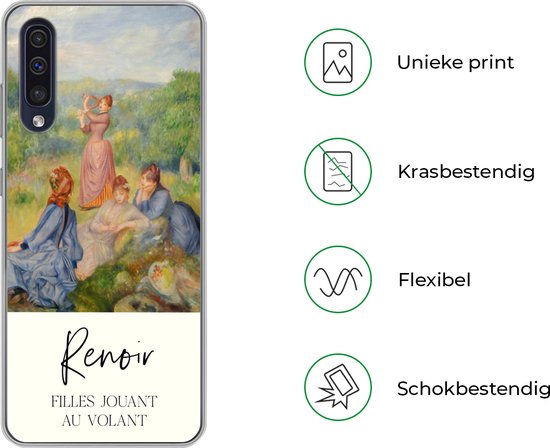 Coque Samsung Galaxy A30s - Peinture - Renoir - Impressionnisme - Siliconen - Sinterklaas - Noël - Cadeaux - Chaussures Cadeaux