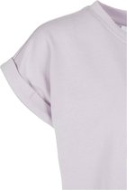Urban Classics Kinder Tshirt - Kids 146/152- Organic Extended Shoulder Purple