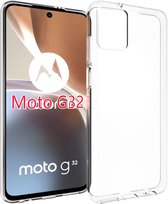Motorola Moto G32 Hoesje - MobyDefend Transparante TPU Gelcase - Volledig Doorzichtig - GSM Hoesje - Telefoonhoesje Geschikt Voor Motorola Moto G32