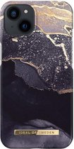 iDeal of Sweden - iPhone 14 Hoesje - Fashion Back Case Golden Twilight Marble
