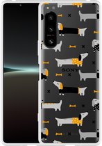 Sony Xperia 5 IV Hoesje Teckels Designed by Cazy