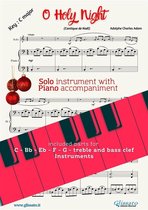 Christmas carols for all instruments and easy piano 1 - O holy night (in C) for all instruments and piano accompaniment