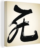 Canvas Schilderij Chinees teken voor het aanwijzend voornaamwoord die - 50x50 cm - Wanddecoratie