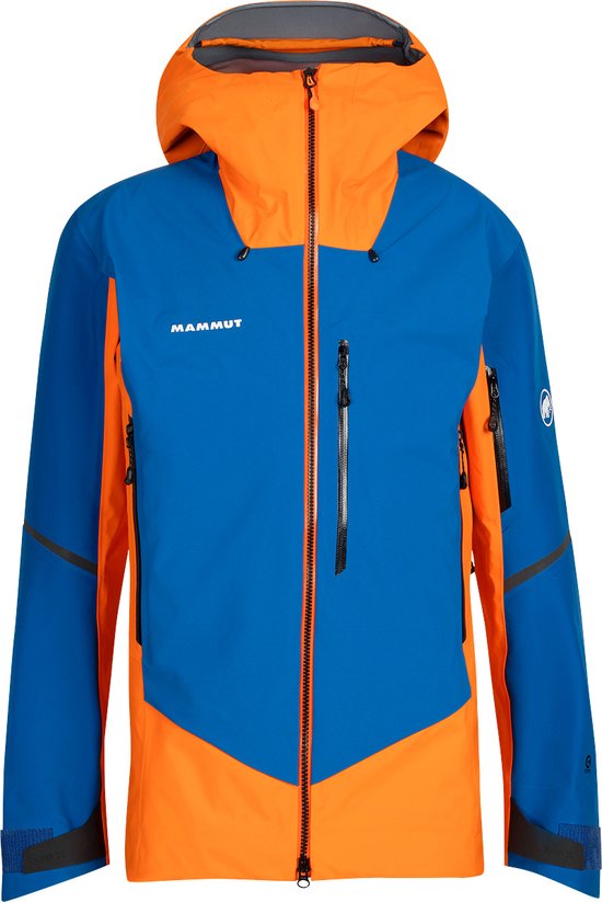 Nordwand Pro Jas Heren, blauw/oranje Maat M | bol.com