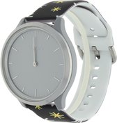 Bandje Voor Huawei Watch Print Sport Band - Kerst Zwart (Veelkleurig) - Maat: 22mm - Horlogebandje, Armband