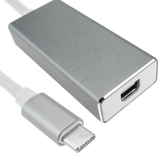 Mini USB Female naar USB-C Male 90 graden Kabel