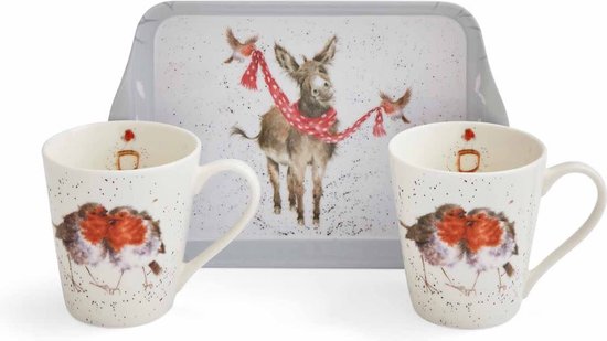 Wrendale Designs - Set Mokken & Tray - Winter Friends