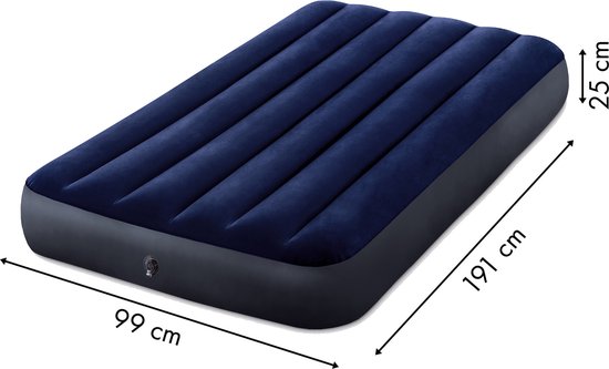 INTEX - Luchtbed - 2 persoons - 191x99x25 cm - blauw — afbeelding 4