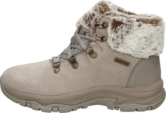 Skechers Trego-Falls Finest Dames Sneakers - Taupe - Maat 36