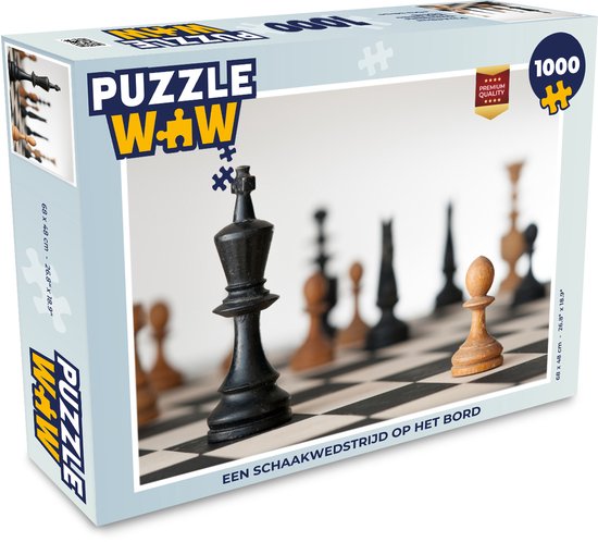 Puzzle Une partie d'échecs sur le plateau - Puzzle - Puzzle 1000 pièces adultes