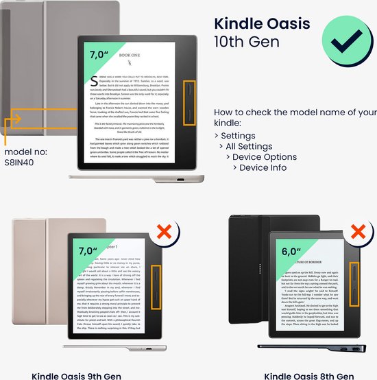 kwmobile étui pour  Kindle Scribe - étui en similicuir pour