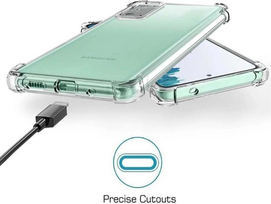 Coque en siliconen hoesje TPU antichoc transparente Smartphonica Samsung Galaxy A52 avec pare-chocs / coque arrière
