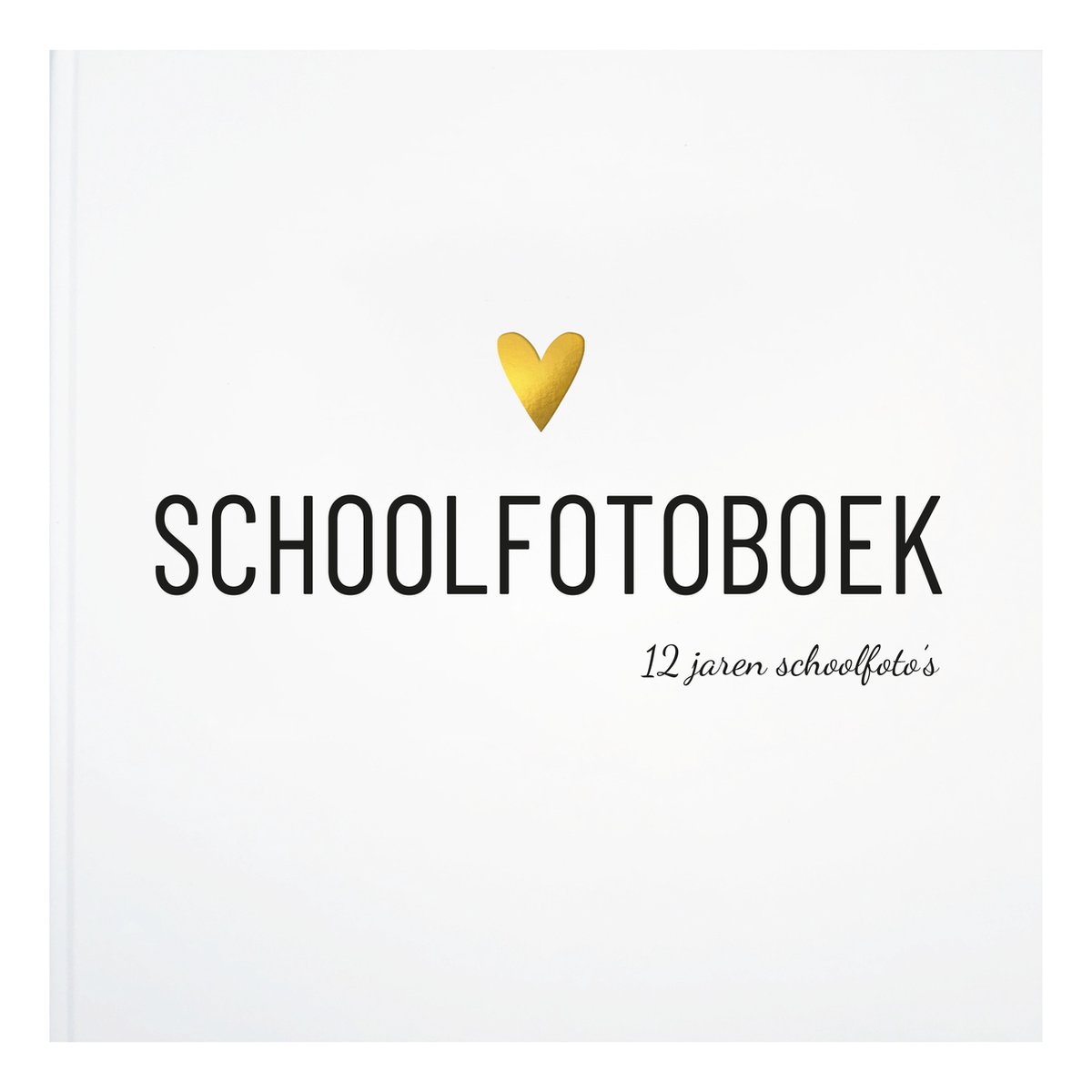 Schoolfotoboek | 12 jaren schoolfoto's | hart - Lifestyle2love