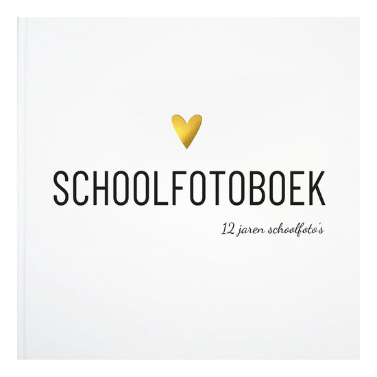 Schoolfotoboek | 12 jaren schoolfoto's | hart