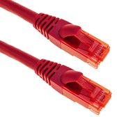 BeMatik - Câble réseau Ethernet LAN Ultra flexible RJ45 UTP 24 AWG Cat. 6A Rouge 25 cm