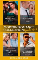Modern Romance December 2022 Books 5-8: His Pregnant Desert Queen (Brothers of the Desert) / The Accidental Accardi Heir / A Baby Scandal in Italy / Stranded with My Forbidden Billionaire