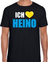 Bellatio Decorations Apres-ski t-shirt wintersport Ich liebe Heino zwart - heren XL