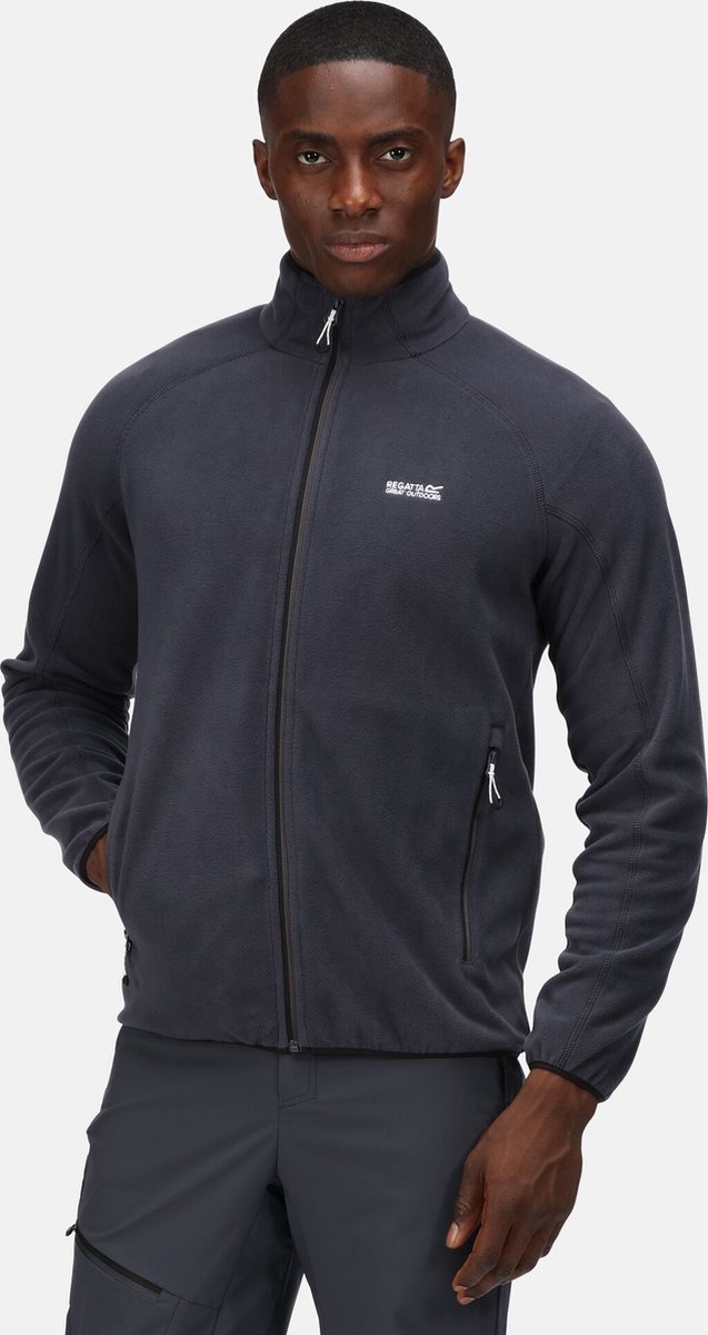 De Regatta Hadfield Fleece Met Volledige Rits Heren Stretch Houtskoolgrijs