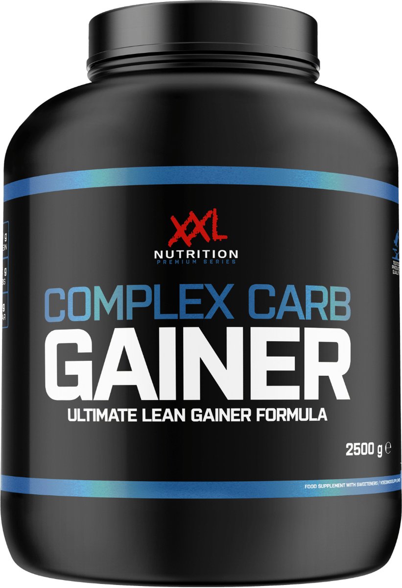 Goedkoopste XXL Nutrition - Complex Carb Gainer - Maaltijdvervanger, Weight Gainer, Shake Spiergroei & Herstel - Banaan - 2500 Gram
