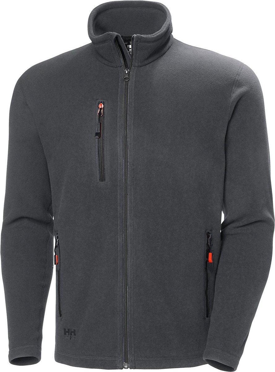 Helly Hansen Oxford Fleece Jacket 72026 - Mannen - Donkergrijs - XXL