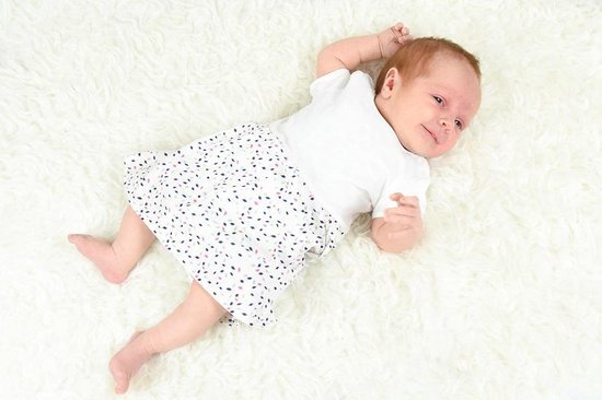 Ebbe - baby jurkje - newborn - Chloe - wit - Maat 56 | bol.com