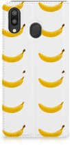 Geschikt voor Samsung Galaxy M20 Flip Style Cover Banana