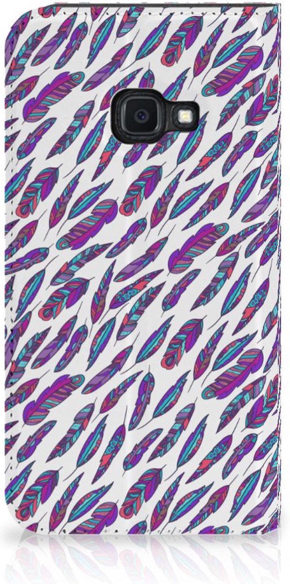 Samsung Galaxy Xcover 4s Hoesje met Magneet Feathers Color