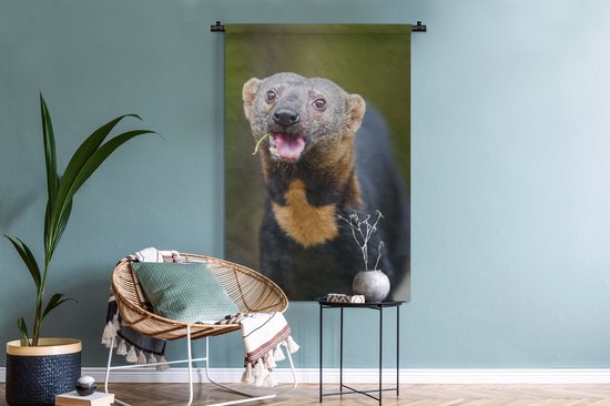 Tenture murale - Tissu mural - Manger tayra - 90x135 cm - Tapisserie