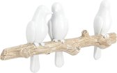 Muurdecoratie - Vogels Op Tak - Decoratief - Buiten Beeld - Figuur - Dieren Thema - Vogel Decoratie - Landelijk Design - Haakjes