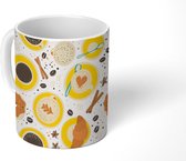 Mok - Koffiemok - Koffie - Confetti - Patroon - Mokken - 350 ML - Beker - Koffiemokken - Theemok