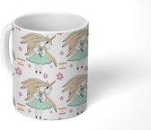 Mok - Koffiemok - Unicorn - Patronen - Quote - Meisjes - Mokken - 350 ML - Beker - Koffiemokken - Theemok