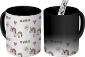 Magische Mok - Foto op Warmte Mokken - Koffiemok - Patronen - Unicorn - Quote - Magic Mok - Beker - 350 ML - Theemok