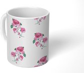 Mok - Koffiemok - Rozen - Patronen - Bloemen - Mokken - 350 ML - Beker - Koffiemokken - Theemok