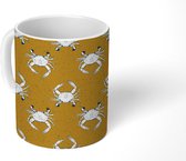 Mok - Koffiemok - Krab - Dieren - Marine - Zee - Design - Mokken - 350 ML - Beker - Koffiemokken - Theemok