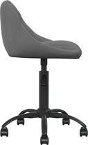 Eetkamerstoelen draaibaar 2 st fluweel donkergrijs