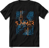 Crazy Summer | TSK Studio Zomer Kleding  T-Shirt | Blauw | Heren / Dames | Perfect Strand Shirt Verjaardag Cadeau Maat S