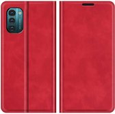 Cazy Nokia G11/G21 Wallet Case Magnetic - Rood
