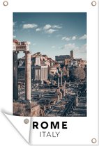 Muurdecoratie Italië - Rome - Architectuur - 120x180 cm - Tuinposter - Tuindoek - Buitenposter