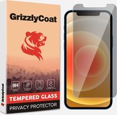 GrizzlyCoat Screenprotector geschikt voor Apple iPhone 12 Pro Glazen | GrizzlyCoat Easy Fit AntiSpy Screenprotector Privacy - Case Friendly + Installatie Frame