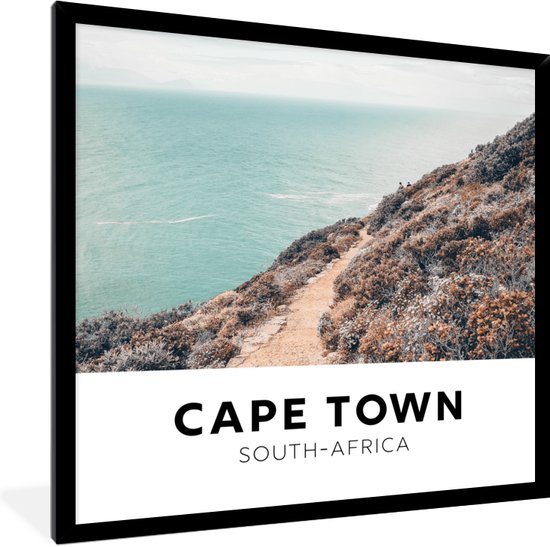 Fotolijst incl. Poster - Zuid-Afrika - Kaapstad - Natuur - 40x40 cm -  Posterlijst | bol.com